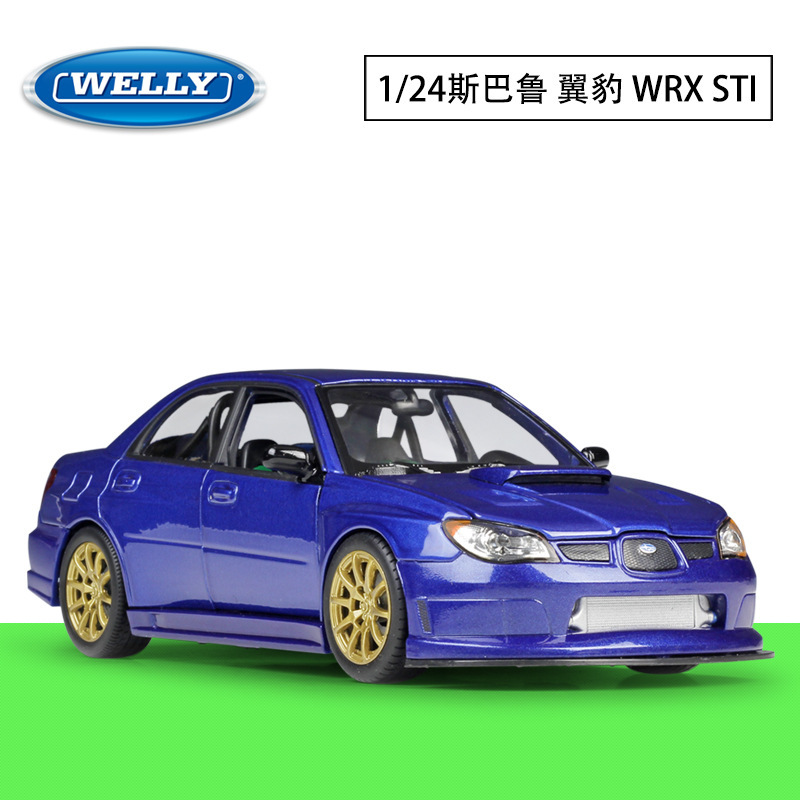 WELLY Willy 1:24 SUBARU IMPREZA SUBARU IMPREZA WRX STI alloy car model WELLY Willy 1:24 SUBARU IMPREZA SUBARU IMPREZA WRX STI alloy car model