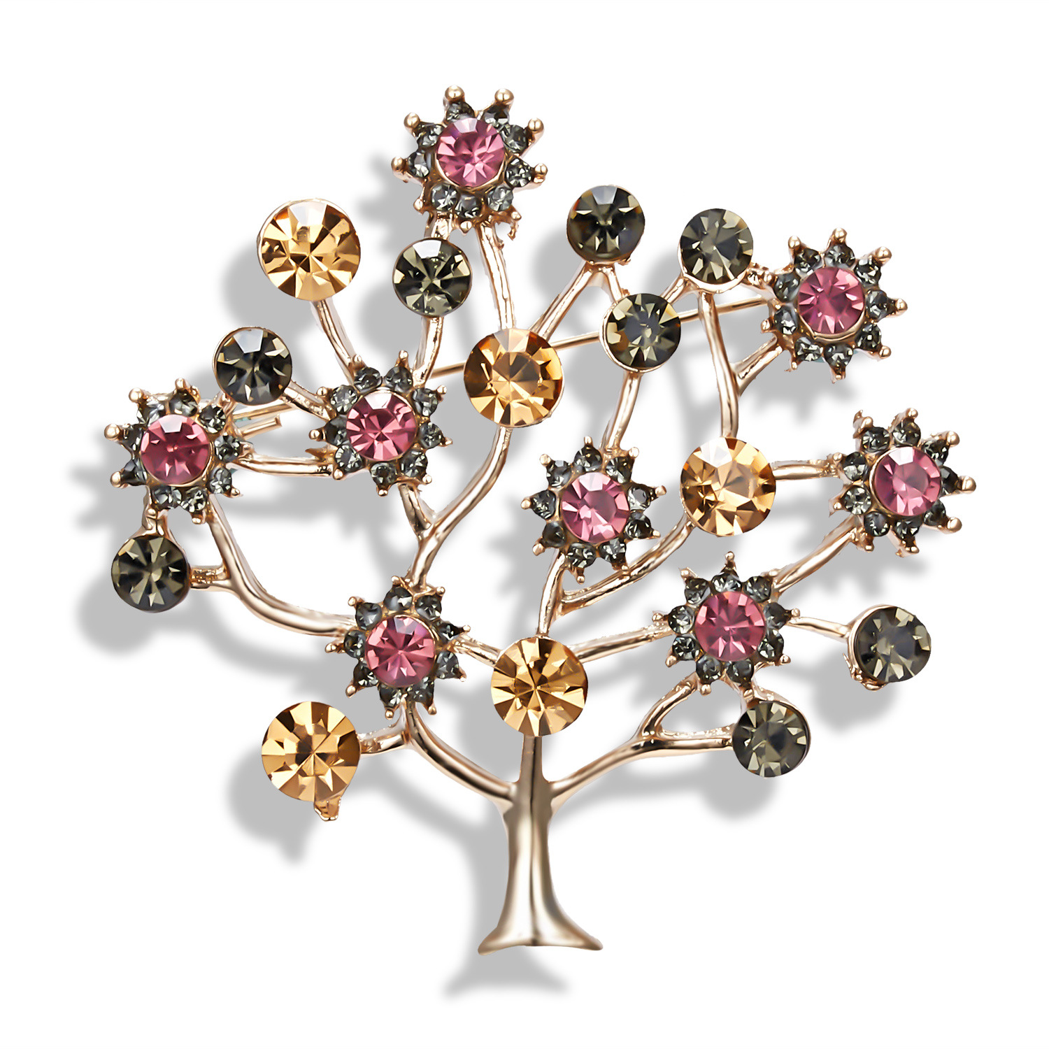 IG Style Shiny Clouds Leaves Flower Alloy Inlay Rhinestones Pearl Unisex Brooches display picture 30