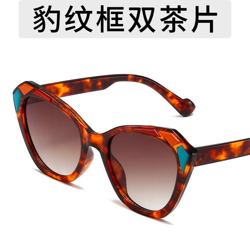 Gafas de sol de moda con marco TR de ojo de gato moderno retro, gafas de sol de alta gama europeas y americanas transfronterizas, Sunglasses