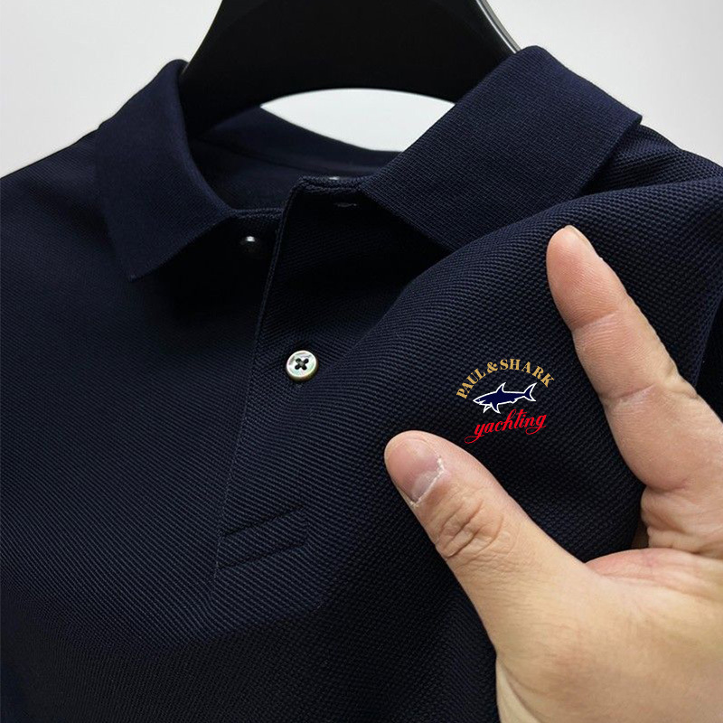Cross-Border Hot-Selling Shark-Themed Men's Loose-Fit Polo Shirt, New Summer Style, Casual Short-Sleeve Versatile Top, Men's T-Shirt Cross-Border Hot-Selling Shark-Themed Men's Loose-Fit Polo Shirt, New Summer Style, Casual Short-Sleeve Versatile Top, Men's T-Shirt