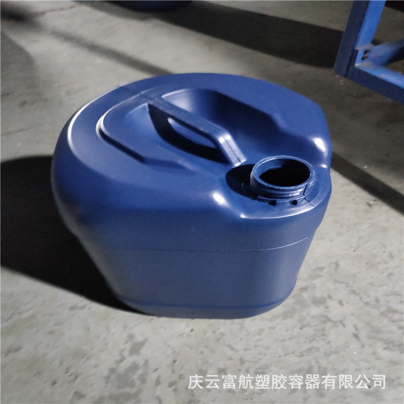 青岛市海阳市25升堆码角桶 25L化工塑料桶 蓝色25公斤塑料罐