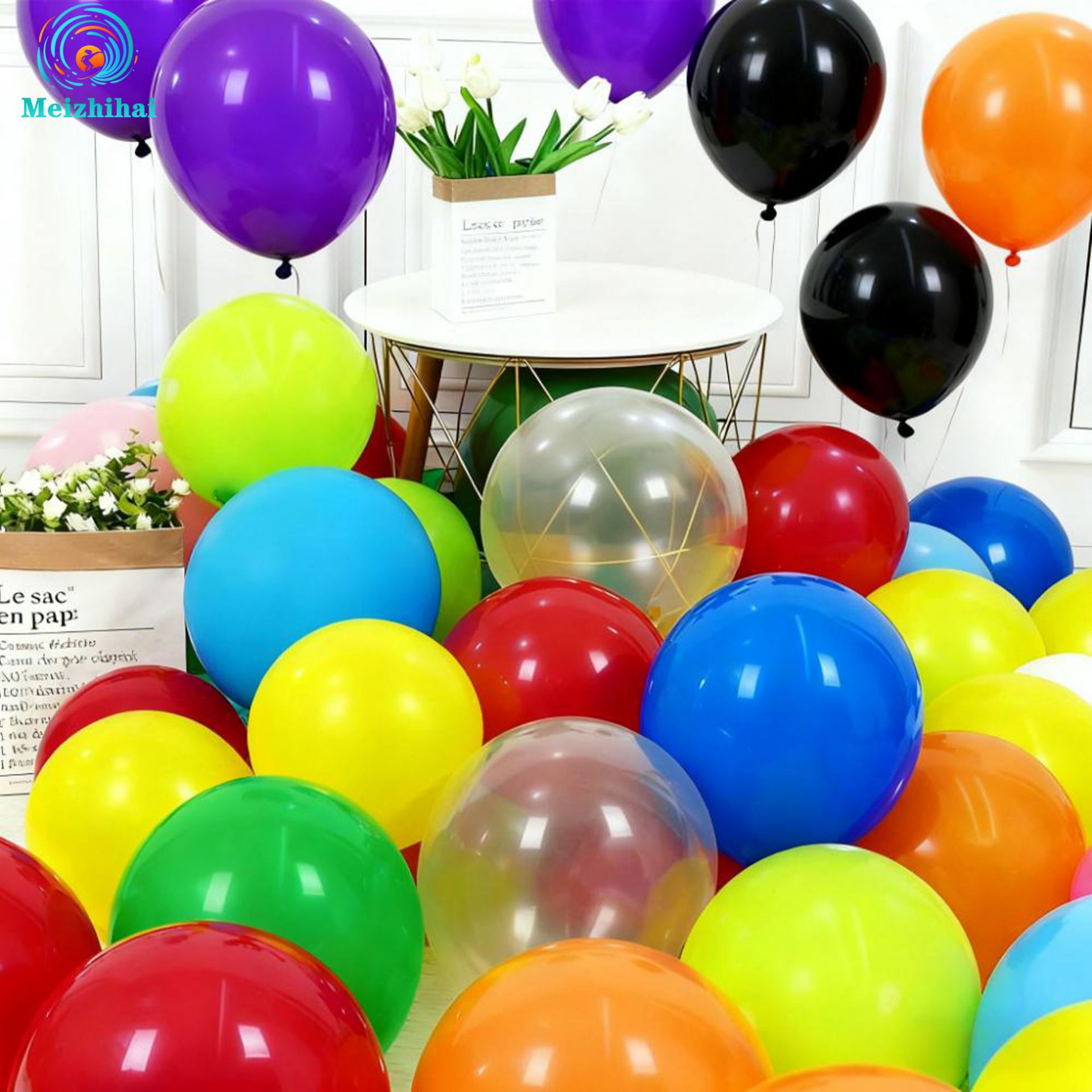 Set de Globos Mate de 12 Pulgadas, Gruesos, Personalizados para Cumpleaños Infantiles, Decoración de Bodas y Arreglos de Globos Coloridos