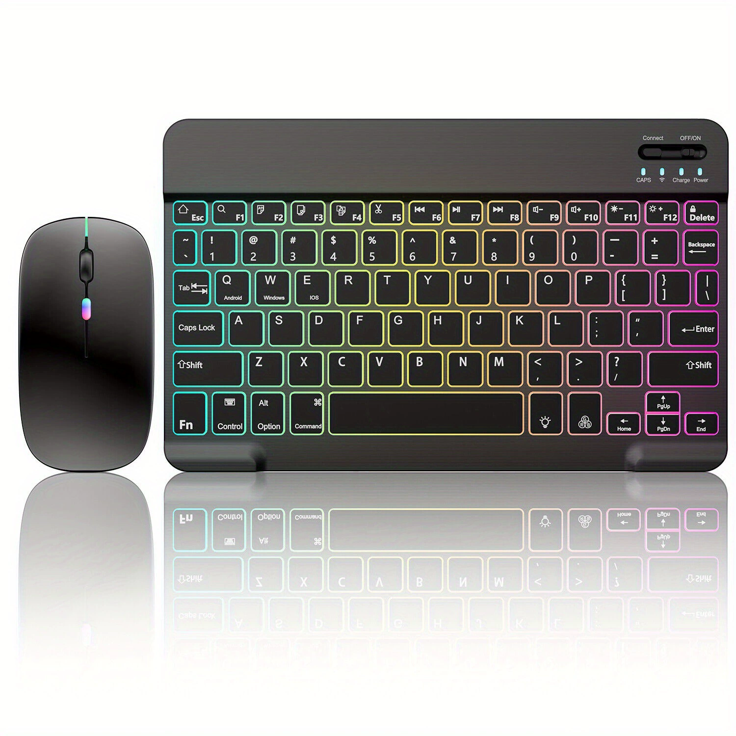 10-дюймовый комплект: RGB подсветка, игровая клавиатура и мышь с подсветкой