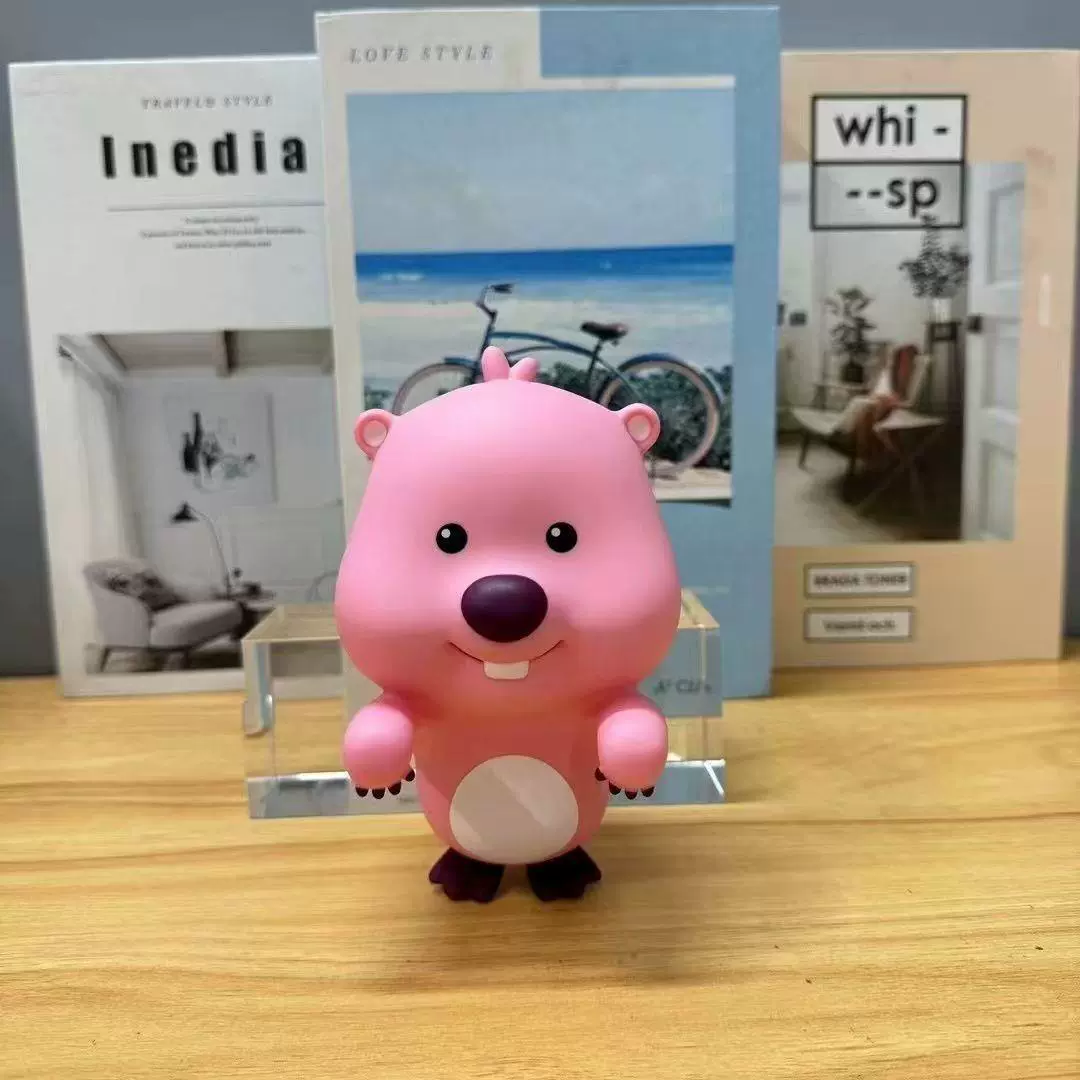 Новый корейский loopy розовый бобр Руби слепая коробка куклы милые настольные подарки украшения рук 1:1