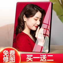 ALI6全家福相框摆台挂墙来图定 制洗照片做成水晶相册框打印写真