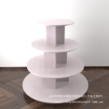 圆形中岛柜木质奶粉展示柜超市货架鞋展柜红酒货架母婴玩具陈列柜