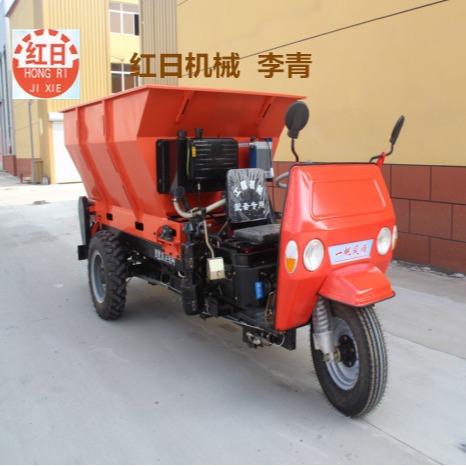 果园干湿两用撒粪车   三轮自走式28马力1.5方撒肥车农用撒粪车
