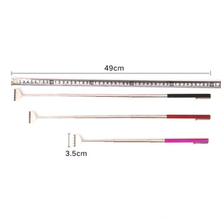 Manufacturer in stock does not ask for five-section color spray paint with pen clip stainless steel retractable old man's music itching and scratching