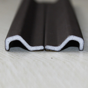 S-type casement window windproof and rainproof thermal sealing strip window rubber strip pu-coated sealing strip