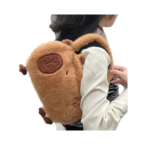 Foreign Trade Plush Toy Capybara Plush Bag Hand-held Crossbody Zero Wallet Grabber Doll Storage
