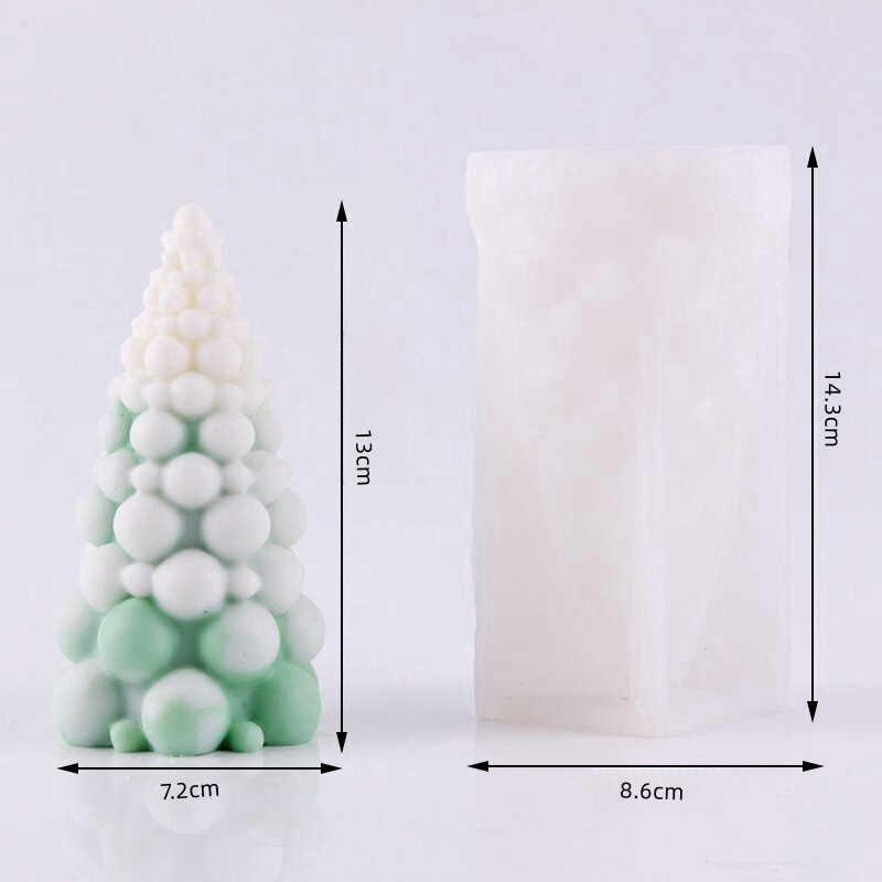 现货圣诞树系列蜡烛硅胶模具 DIY 石膏肥皂树脂慕斯蛋糕装饰摆件|undefined