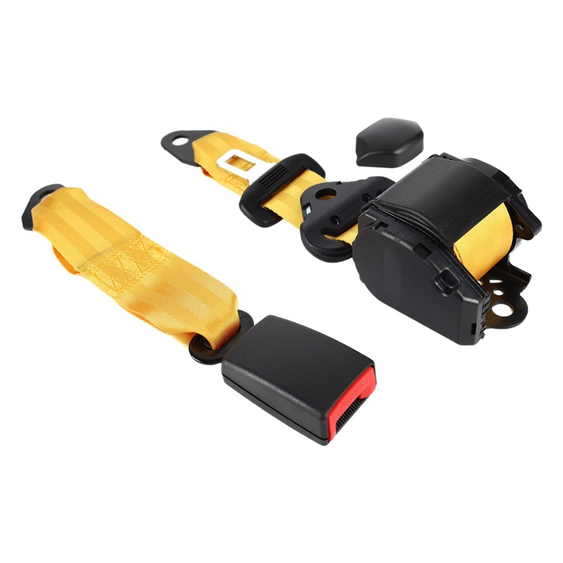 Universal Safety Belt with Emergency Locking Three-Point Seat Belt, Automatic Retractable Car Seat, Universal Fit for Vehicles