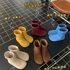 【古缇嘉】Colorful●绒面柔软勃肯鞋女冬季新款丑萌大圆头雪地靴