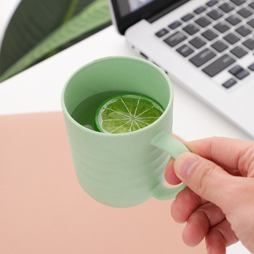 Wheat Straw Water Cup Household Mouthwash Cup Children Student Dorm Toothbrush Cup Drinking Cup Business Plastic Cup