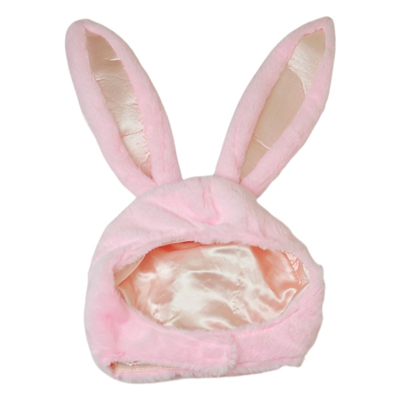 Venta al por mayor de la muchacha suave de peluche Lin Xiaozhai mismo conejo orejas sombrero de conejo accesorios de la foto