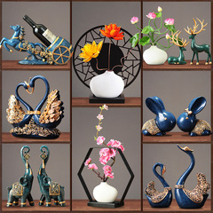 Wholesale Chinese-style living room deer ornament home living room TV cabinet entryway vase decoration set office
