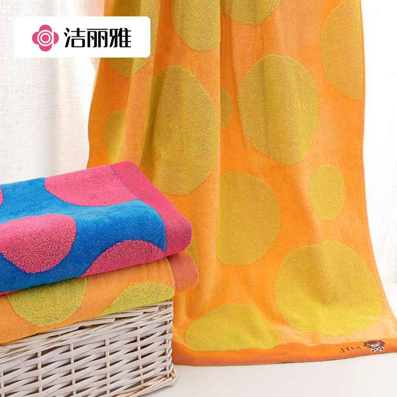 Jieliya cartoon bear bath towel adult children men and women Bath pure cotton bath towel household large towel 8370