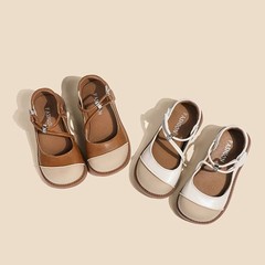 女童皮鞋淺口瑪麗珍單鞋2024春秋款小女孩軟底公主鞋學生演出皮鞋