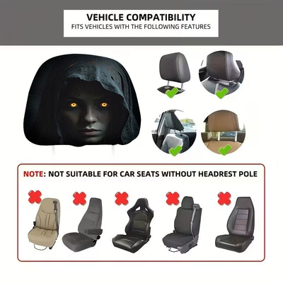 Cover with Dark Style and Black Face: Universal seat cover