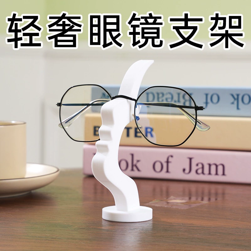 Настольная подставка для очков в виде профиля лица