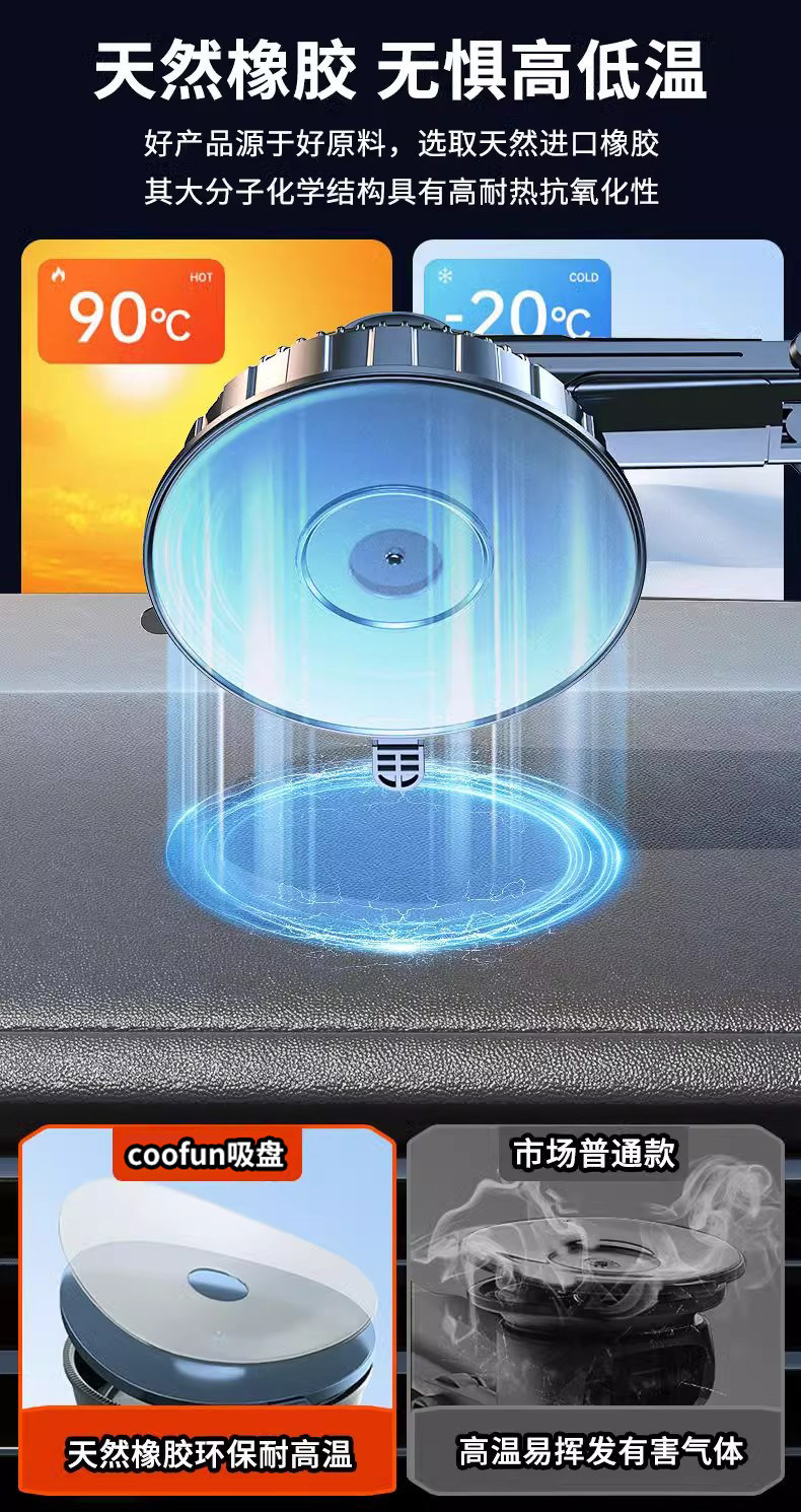 Shockproof Car Phone Holder Dashboard Suction Cup
