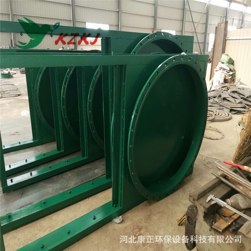 除尘手动螺旋插板阀400*400法兰平板闸板阀污水鱼塘启闭机插板门