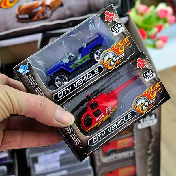 Die-cast Alloy Car Model, Realistic Metal Toy, 1:64 Scale, Mini Construction & Military Styles