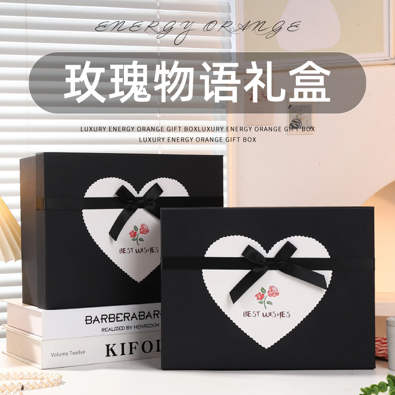 情人节礼物送男女友ins精美仪式感玫瑰物语礼盒装口红礼物包装盒