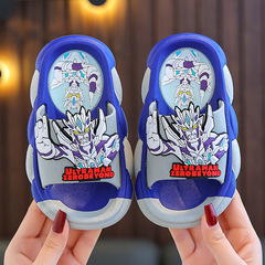 Kids' Summer Cartoon Slippers with Soft Non-Slip Sole, Ultraman Sero Design—For Boys and Girls, Perfect for Home Use, Bathing, and the Bathroom