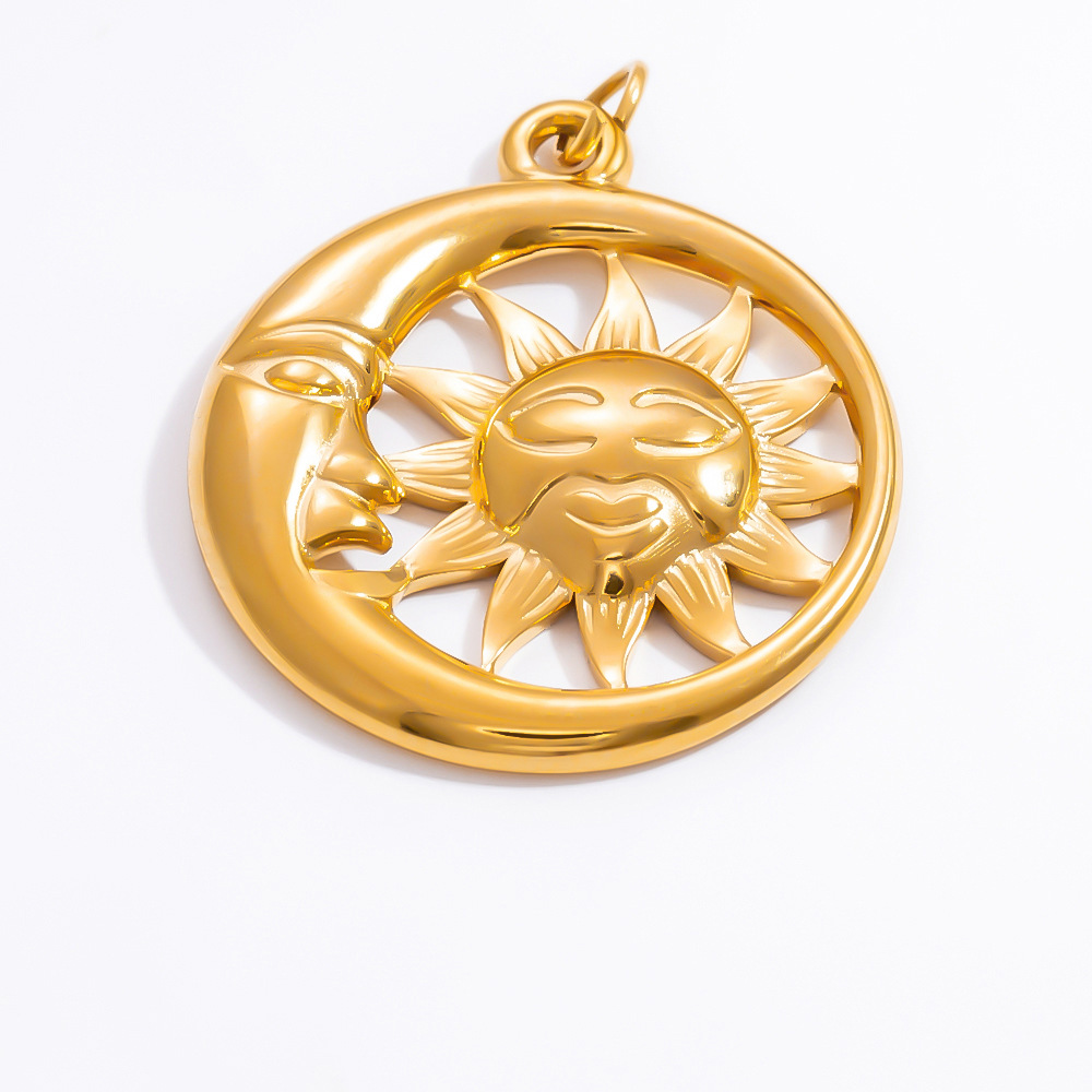 3g Weight 0.03µm-0.05µm Gold Plating Thickness PVD Coated Gold Plating Process Pendant Jewelry Making Type 32.47mm Jewelry Making Size Real Gold Plated Plating Material Pearl, Zircon Inlay Material DIY Jewelry Accessories Classification 1 Piece Quantity 304 Stainless Steel Material Sun, Moon, Heart Shape Pattern All Seasons Season Polished Finish Simple Style Style Waterproof Non Tarnish, Inlay Craft 1 Piece 32.47mm 304 Stainless Steel Pearl Zircon PVD Coated Real Gold Plated Sun Moon Heart Shape Polished Pendant DIY Jewelry Accessories 1