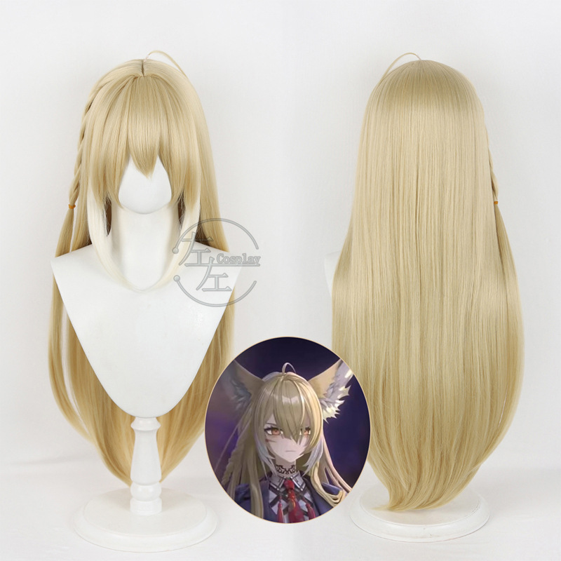 左左 明日方舟 忍冬 cos假发 渐变麻花 头皮顶 铃兰妈妈 头皮顶