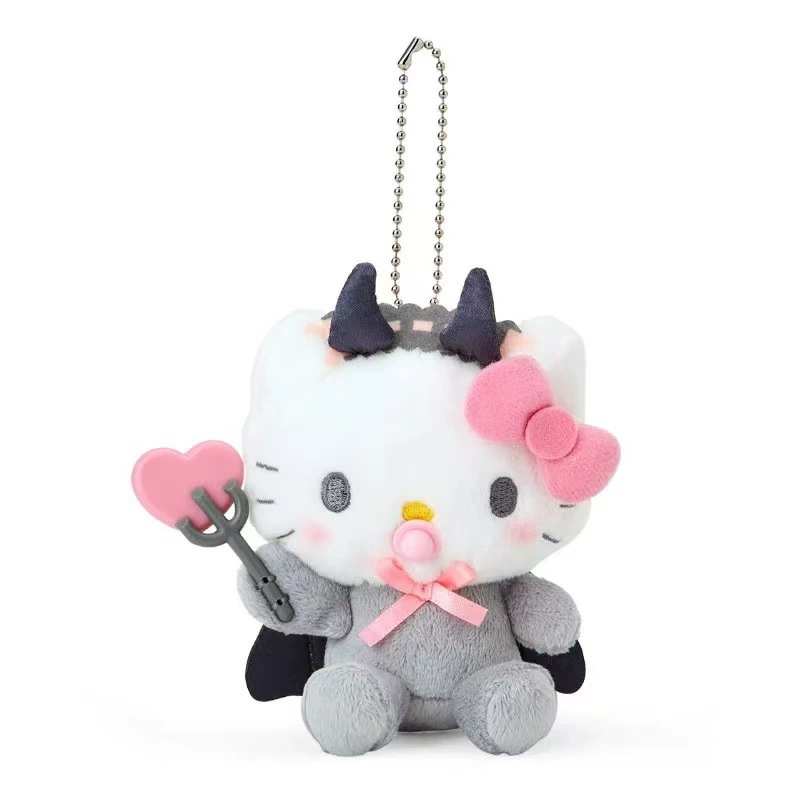 Японская новинка Sanrio, серия с ангелом и дьяволом, соска-любимчик Kuromi kt, плюшевая подвеска