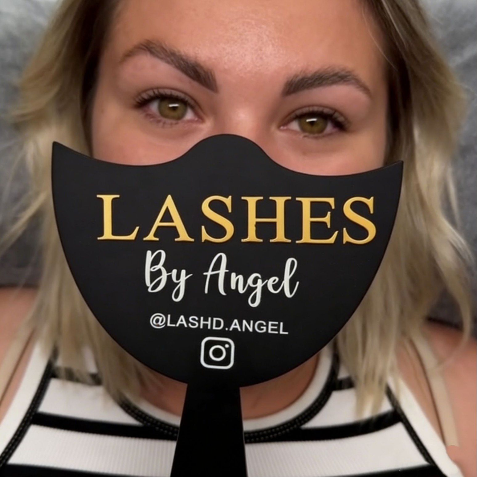 acrylic handheld mirror for eyelashes