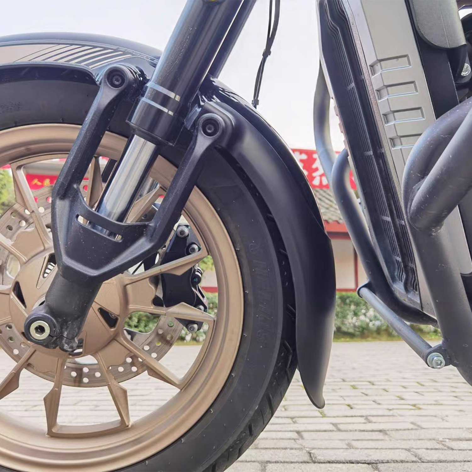 Suitable for Wuji Cu250 Modified Front Fender Extension, Front Fender Extension Board Accessories for Motorcycles