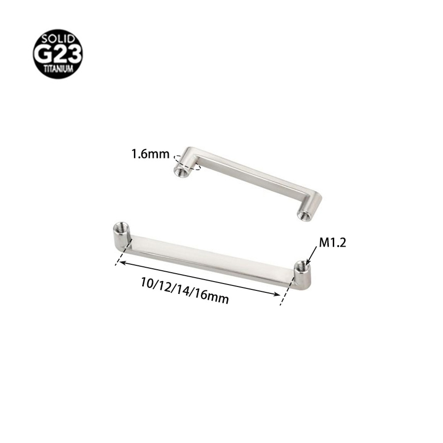 Astm F-136チタン埋め釘ロック骨釘チタン合金穿刺アクセサリー二頭直角皮膚移植釘