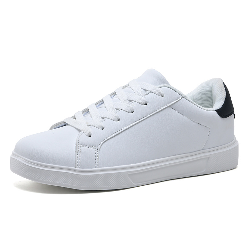 Zapatos blancos de todo fósforo primavera y otoño nuevos zapatos individuales para estudiantes masculinos y femeninos, zapatos de tabla cómodos de fondo plano, zapatos de tabla casuales de cuero coreano para hombres