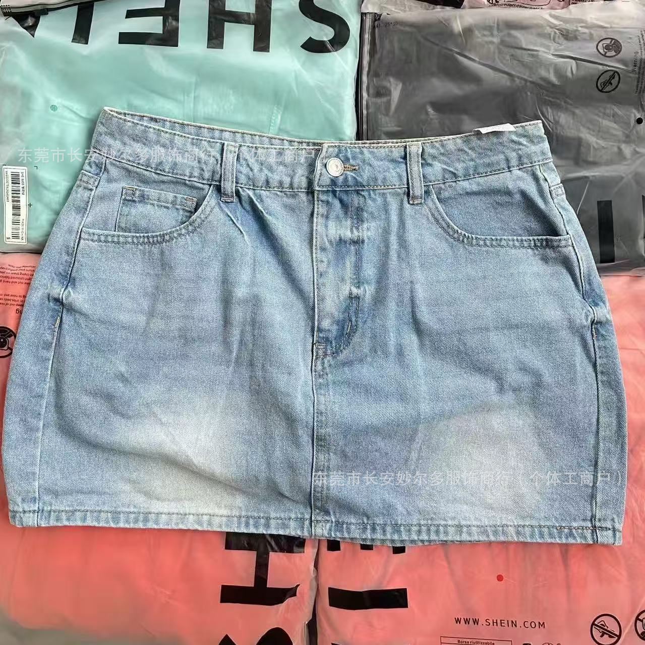 Pantalones Cortos de Mezclilla para Mujer de Mezclilla de Algodón