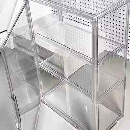 桌面收纳盒整理展示痛柜多层塑料防尘谷子手办吧唧盲盒文玩大容量