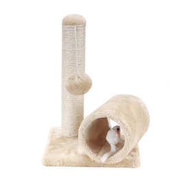 小型剑麻猫抓板猫洞磨爪器弹簧老鼠幼猫玩具宠物用品猫爬架工厂