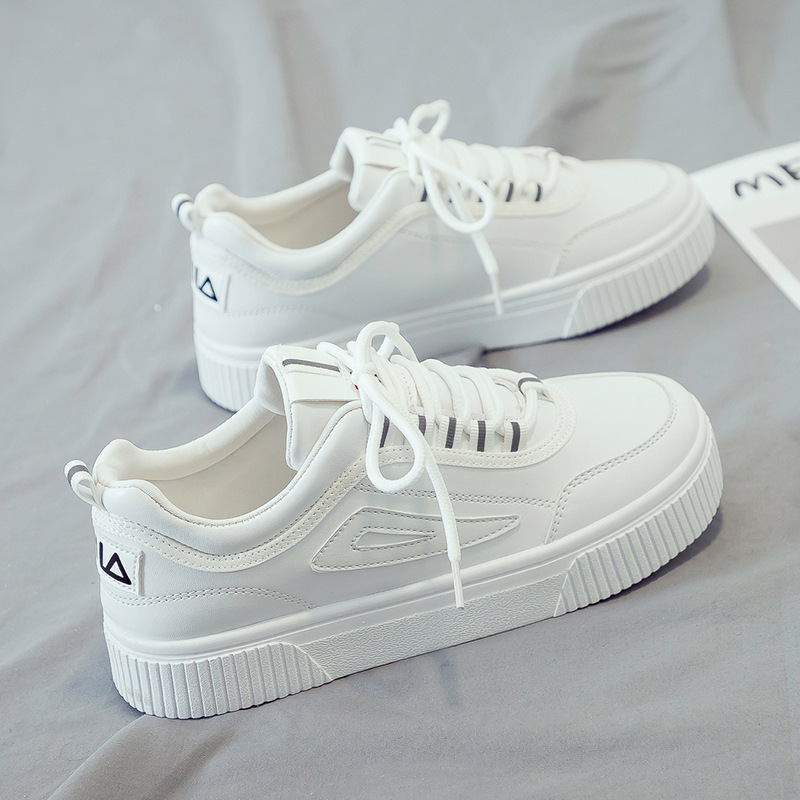 Classic White Sneakers Women Casual Canv...