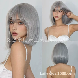 假发长卷发;长直发假发;假发短直发