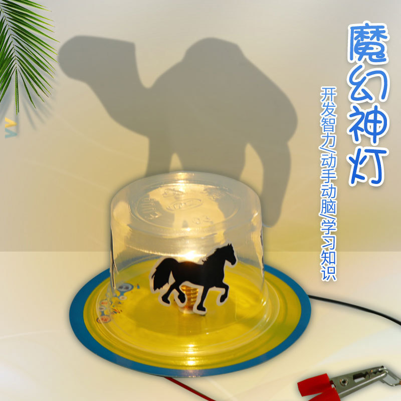 Science and Technology Small Project: Magic Lamp Shadow Game, Light Propagation Science Experiment, Physics DIY Assembly Kit
