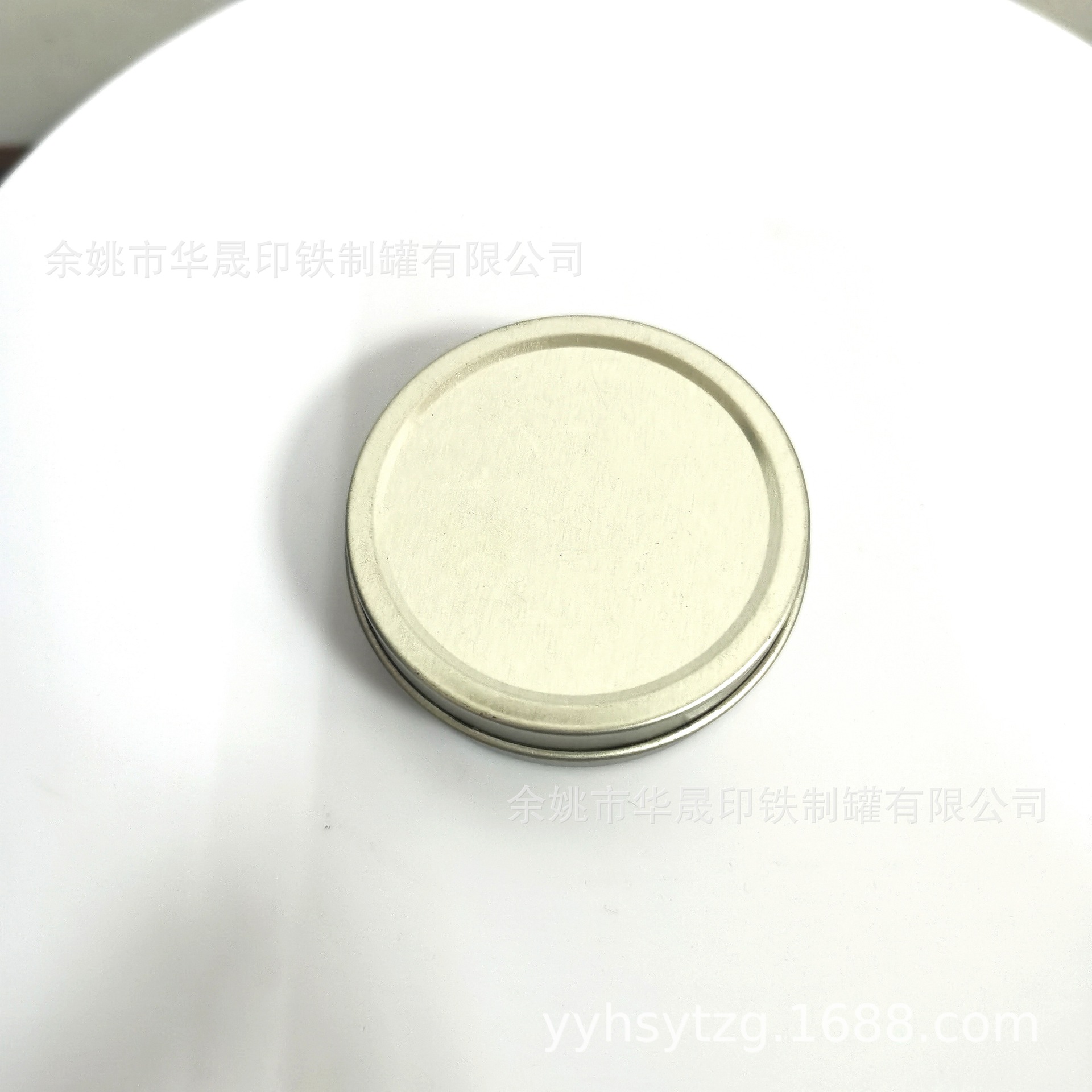 批量生产马口铁银色小圆罐5x1.6cm白铁拉伸盒15g香脂罐20g唇膏罐