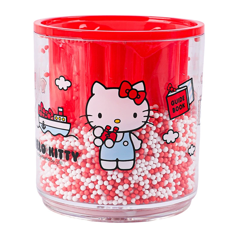 广博 Sanrio, hello kitty, genuine stationery, high quality pens holder, plastic storage system
