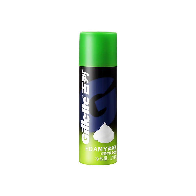 Gillette afeitar espuma suavizante barba crema de afeitar para hombres afeitar espuma suave 50g limón humectante image 6