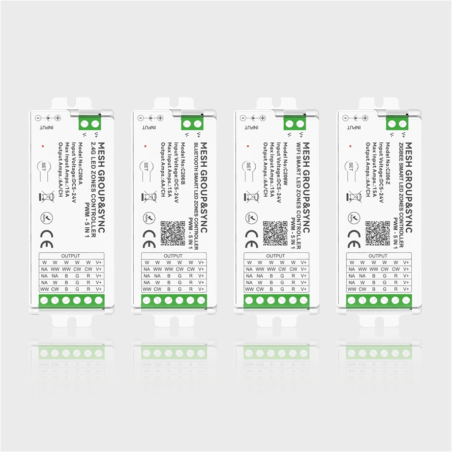 5-в-1 Aipin Tuya TUYA Controller RGBCW Five-in-One Smart WIFI Bluetooth LED Dimmer