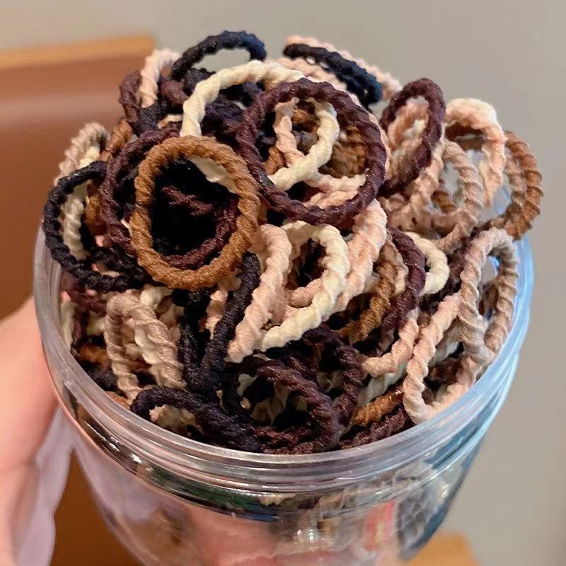 Banda de goma para niños no daña cabello de niña bebé elástico pulgar anillo para el cabello de bebé cuerda de la cabeza banda de goma adornamiento para el cabello