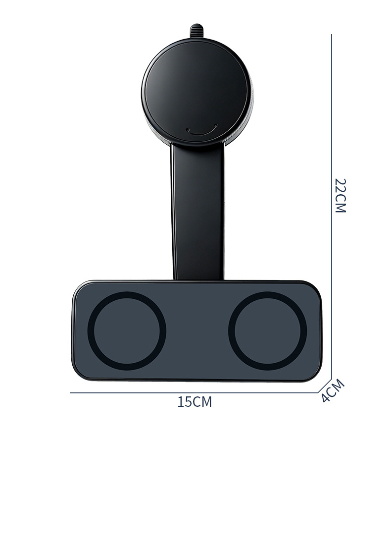 2026 New Model Car-Mounted Magsafe Magnetic Phone Holder with Vacuum Adsorption and Double-Sided Magnetic Attachment, Universal Navigation Holder