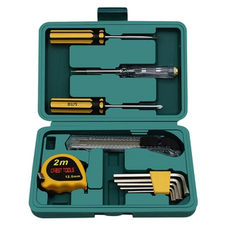 瑞德 11件套小型家用五金工具箱套装 车载积分银行保险礼品批发
