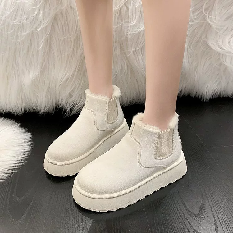 Ankle boots keep warm, plus sizes, city style, lightweight 36–44